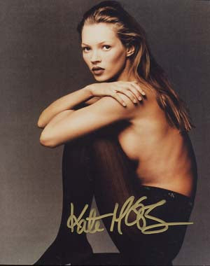 Kate Moss Autographed 8x10 Photo