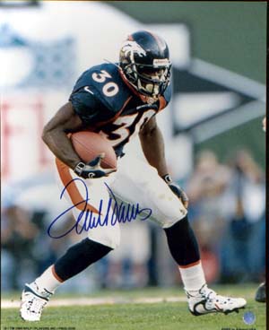 Terrell Davis Autographed 8x10 Photo – Vintage Dugout