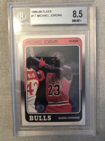 1988-89 Fleer Michael Jordan BGS 8.5 NM/MT - Vintage Dugout