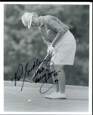 Pat Bradley Autographed 8x10 Photo