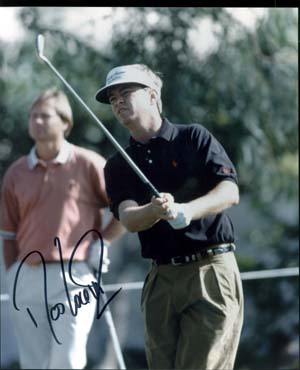 Davis Love III Autographed 8x10 Photo - Vintage Dugout