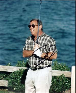 Fuzzy Zoeller Autographed 8x10 Photo - Vintage Dugout