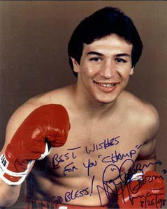 Boom Boom Mancini Autographed 8x10 Photo - Vintage Dugout