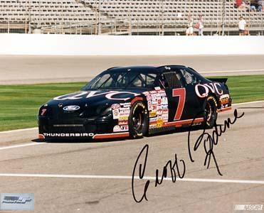 Geoff Bodine Autographed 8x10 Photo - Vintage Dugout