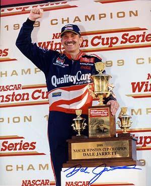 Dale Jarrett Autographed 8x10 Photo - Vintage Dugout