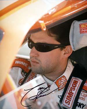 Tony Stewart Autographed 8x10 Photo - Vintage Dugout