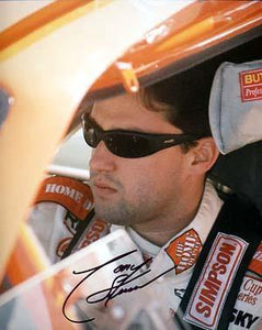 Tony Stewart Autographed 8x10 Photo - Vintage Dugout