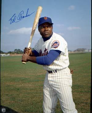 Ed Charles Autographed 8x10 Photo - Vintage Dugout