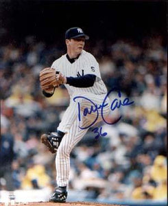 David Cone Autographed 8x10 Photo - Vintage Dugout