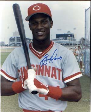 Eric Davis Autographed 8x10 Photo - Vintage Dugout