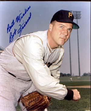 Bob Friend Autographed 8x10 Photo - Vintage Dugout