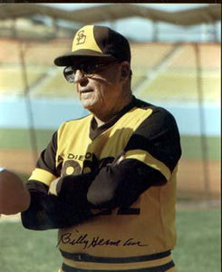 Billy Herman Autographed 8x10 Photo - Vintage Dugout