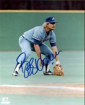 Bob Horner Autographed 8x10 Photo - Vintage Dugout