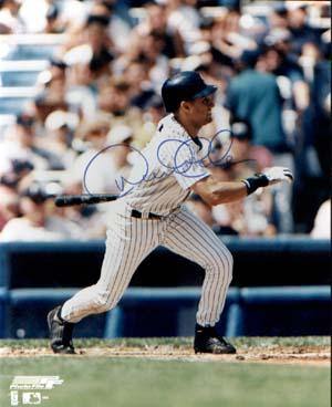 Derek Jeter Autographed 8x10 Photo - Vintage Dugout