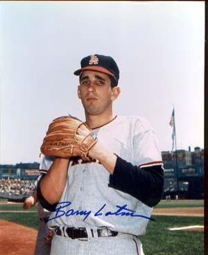 Barry Latman Autographed 8x10 Photo - Vintage Dugout