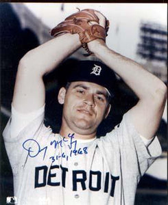 Denny McLain Autographed 8x10 Photo - Vintage Dugout