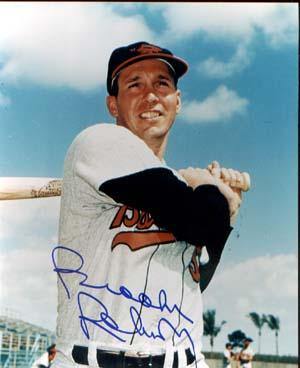 Brooks Robinson Autographed 8x10 Photo - Vintage Dugout