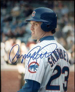 Ryne Sandberg Autographed 8x10 Photo - Vintage Dugout