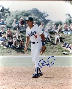 Steve Sax Autographed 8x10 Photo - Vintage Dugout