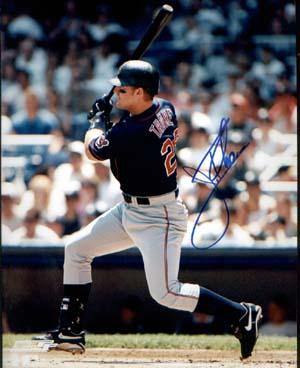 Jim Thome Autographed 8x10 Photo - Vintage Dugout