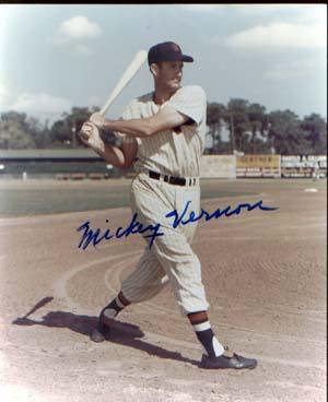 Mickey Vernon Autographed 8x10 Photo - Vintage Dugout