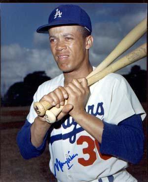 Maury Wills Autographed 8x10 Photo - Vintage Dugout
