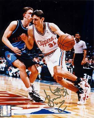 Brent Barry Autographed 8x10 Photo - Vintage Dugout