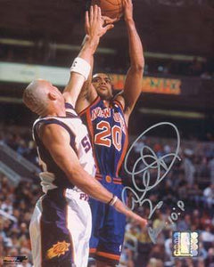 Allan Houston Autographed 8x10 Photo - Vintage Dugout