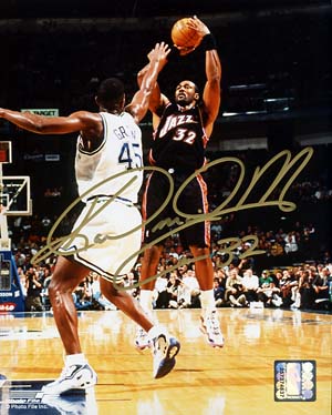 Karl Malone Autographed 8x10 Photo