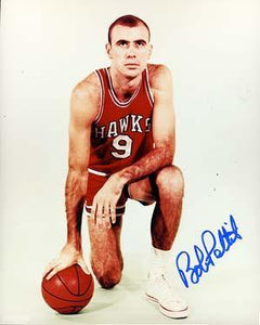 Bob Pettit Autographed 8x10 Photo - Vintage Dugout