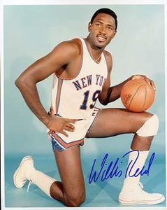 Willis Reed Autographed 8x10 Photo - Vintage Dugout