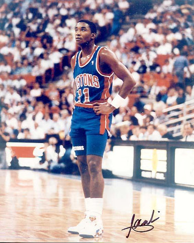 Isiah Thomas Autographed 8x10 Photo - Vintage Dugout