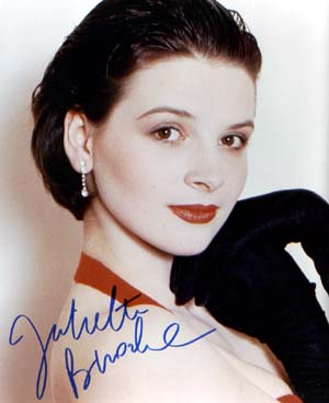 Juliette Binoche Autographed 8x10 Photo