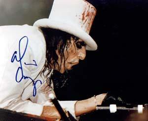 Alice Cooper Autographed 8x10 Photo - Vintage Dugout