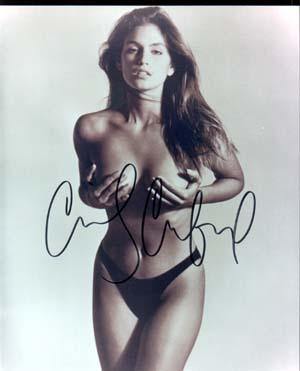 Cindy Crawford Autographed 8x10 Photo - Vintage Dugout