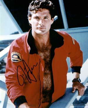 David Hasselhoff Autographed 8x10 Photo - Vintage Dugout