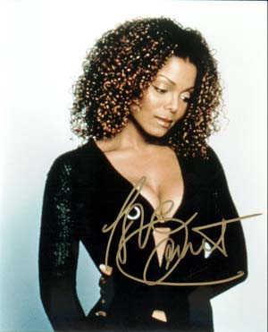 Janet Jackson Autographed 8x10 Photo