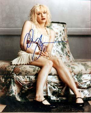 Courtney Love Autographed 8x10 Photo - Vintage Dugout