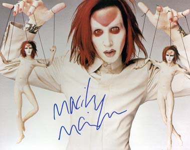 Marilyn Manson Autographed 8x10 Photo