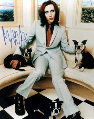 Marilyn Manson Autographed 8x10 Photo