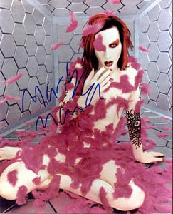 Marilyn Manson Autographed 8x10 Photo