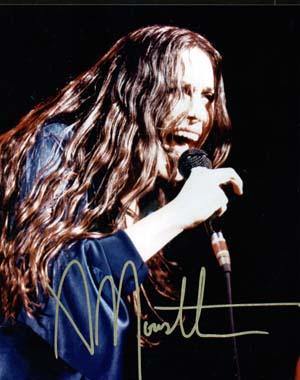 Alanis Morisette Autographed 8x10 Photo - Vintage Dugout