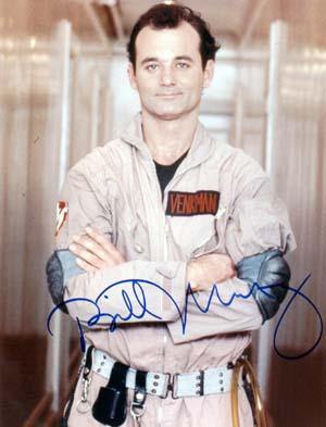 Bill Murray Autographed 8x10 Photo - Vintage Dugout