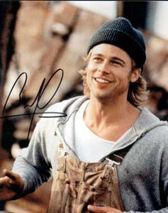 Brad Pitt Autographed 8x10 Photo - Vintage Dugout