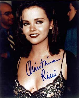 Christina Ricci Autographed 8x10 Photo - Vintage Dugout