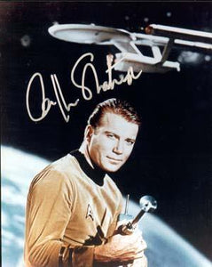 William Shatner Autographed 8x10 Photo - Vintage Dugout