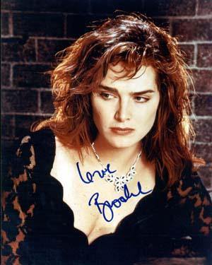 Brooke Shields Autographed 8x10 Photo - Vintage Dugout