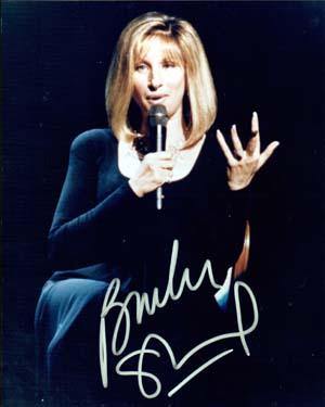 Barbara Streisand Autographed 8x10 Photo - Vintage Dugout