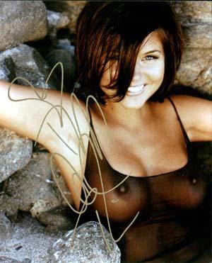 Tiffany Amber Theissen Autographed 8x10 Photo - Vintage Dugout