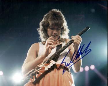 Eddie Van Halen Autographed 8x10 Photo - Vintage Dugout